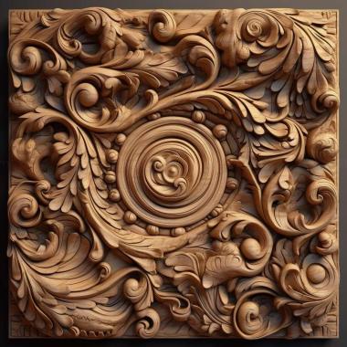 Patterns and decorations stl Belonuchus alternans 4 3d model