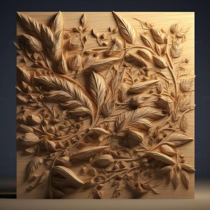 Patterns and decorations (stl Chiloscyllium hasseltii 2, PATTERN_1362) 3D models for cnc