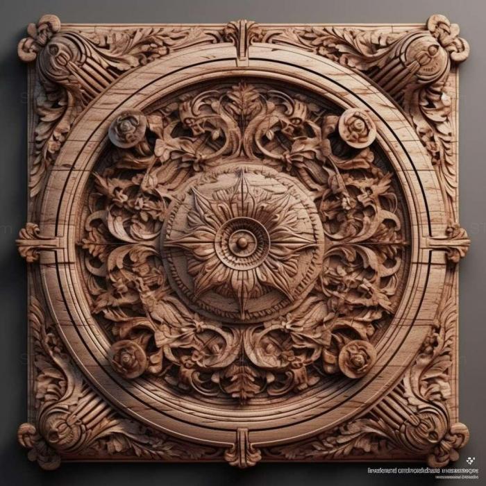 Patterns and decorations (stl Shaposhnikovia electri 3, PATTERN_1379) 3D models for cnc