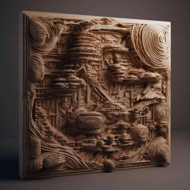 Patterns and decorations stl Hydrochasma distinctum 2 3d model