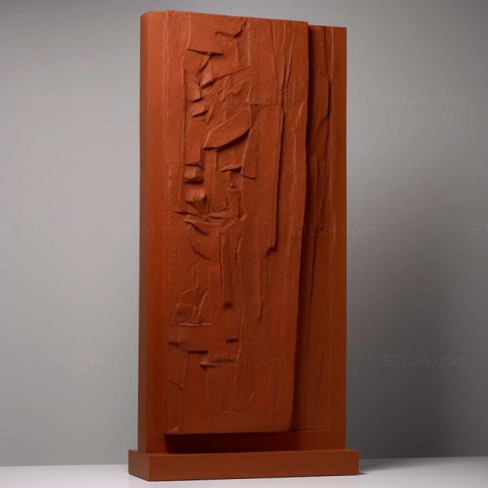 Patterns and decorations (Barnett Newman American artist 2, PATTERN_1414) 3D models for cnc