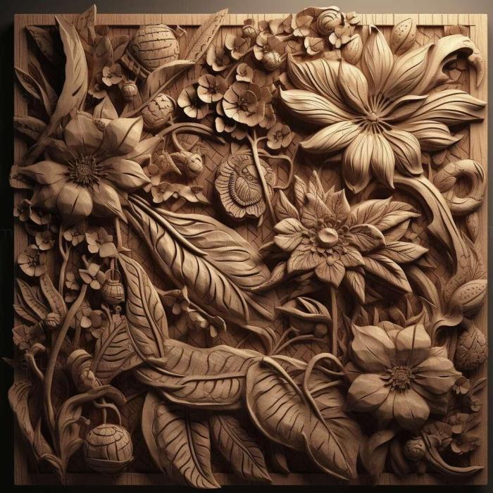 Patterns and decorations (stl Scymnus tropicus 2, PATTERN_142) 3D models for cnc