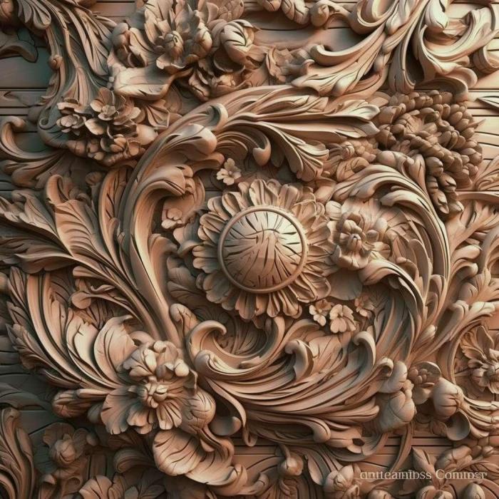 Patterns and decorations (stl detailed unreal 4, PATTERN_1472) 3D models for cnc