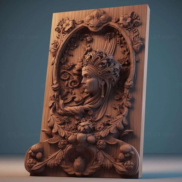 Patterns and decorations (stl Pedetes surdaster 2, PATTERN_1474) 3D models for cnc