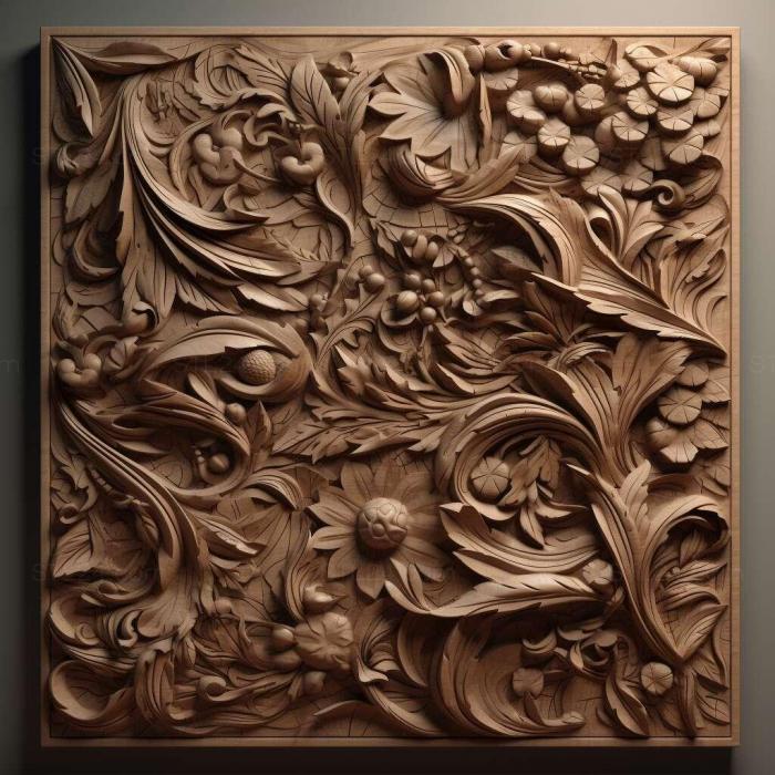 Patterns and decorations (stl Formica pressilabris 2, PATTERN_1526) 3D models for cnc