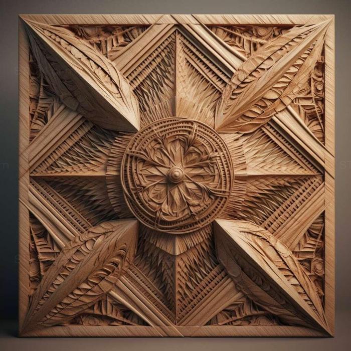 Patterns and decorations (stl Rhombodera basalis 3, PATTERN_1531) 3D models for cnc