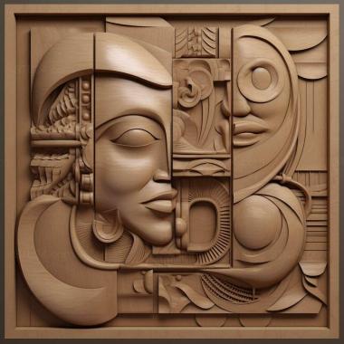 Patterns and decorations st Mret Oppenheim 3 3d model