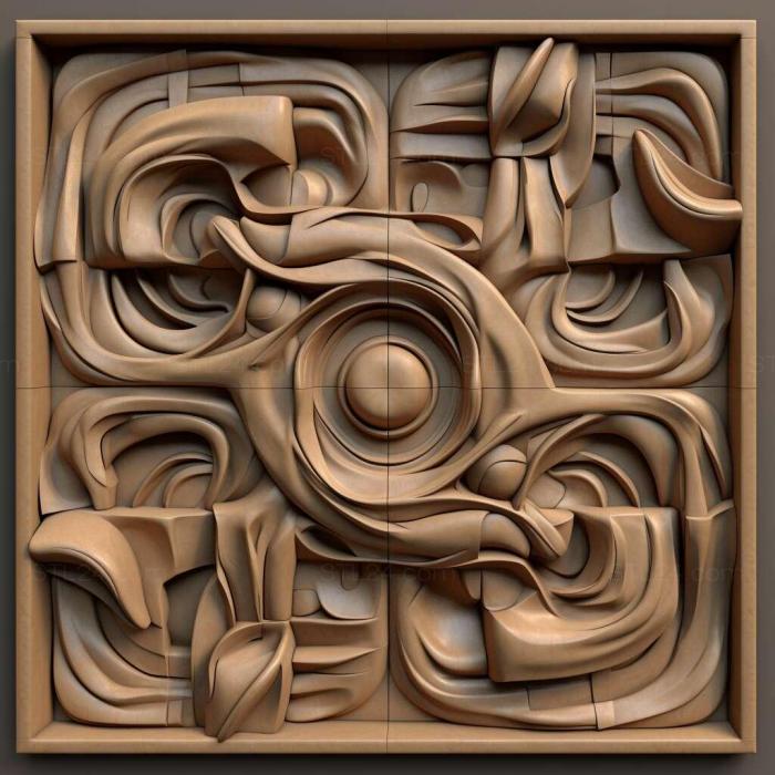 Patterns and decorations (st Mret Oppenheim 4, PATTERN_1540) 3D models for cnc