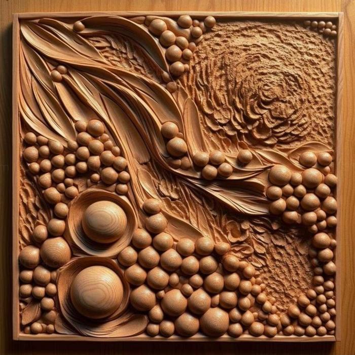 Patterns and decorations (stl Pointillism 3, PATTERN_1543) 3D models for cnc