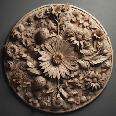 Patterns and decorations st Anthemurgus passiflorae 4 3d model