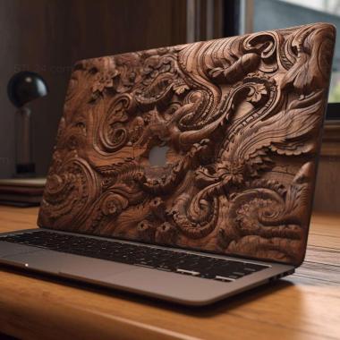Patterns and decorations stl macbook pro 4 3d model