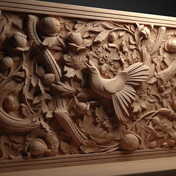 Patterns and decorations (stl ray tracing 2, PATTERN_1594) 3D models for cnc