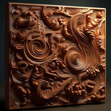 Patterns and decorations stl abstract ure 2 3d model