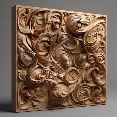 Patterns and decorations stl Mahea durrelli 2 3d model