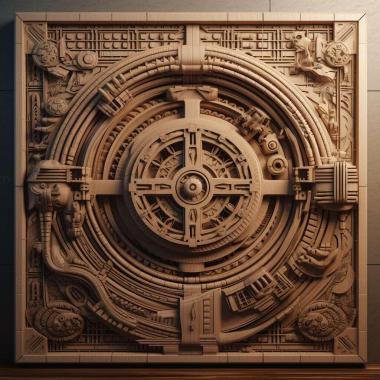 Patterns and decorations futuristic concept 4 3d model