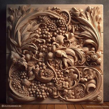 Patterns and decorations stl Salcedia robusta 2 3d model