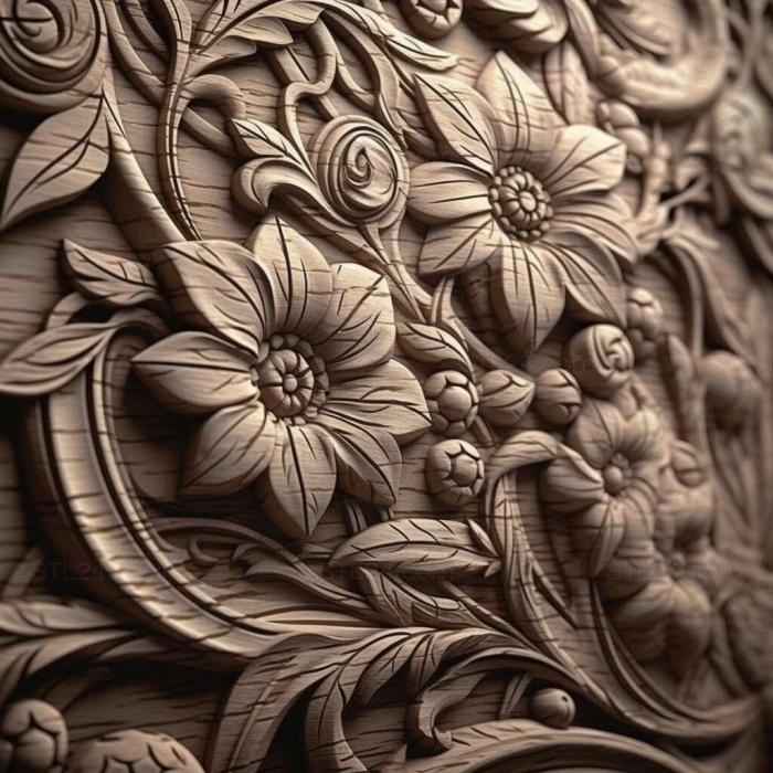 Patterns and decorations (stl small details 4, PATTERN_1668) 3D models for cnc