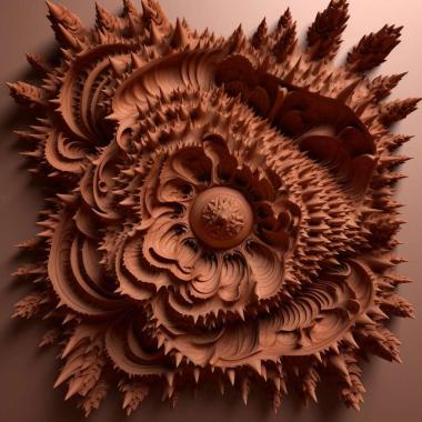 Patterns and decorations st Benoit B Mandelbrot 3 3d model