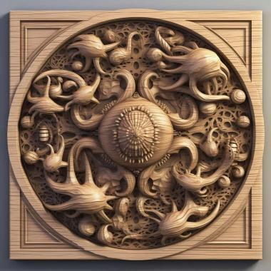 Patterns and decorations stl Gastromicans 3 3d model