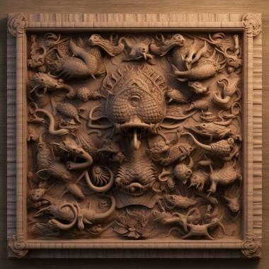 Patterns and decorations stl Gastromicans 4 3d model