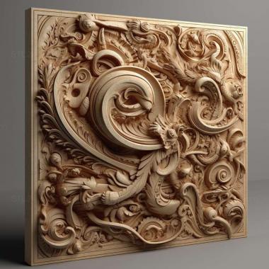 Patterns and decorations stl Largusoperla brianjonesi 1 3d model