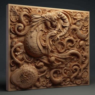 Patterns and decorations stl Largusoperla brianjonesi 4 3d model