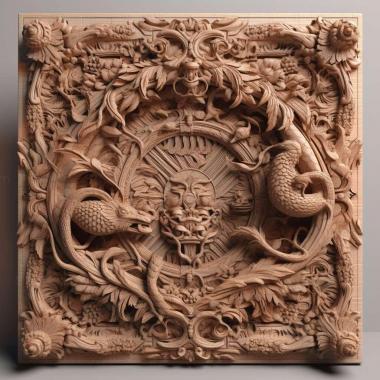Patterns and decorations stl detailed render 1 3d model