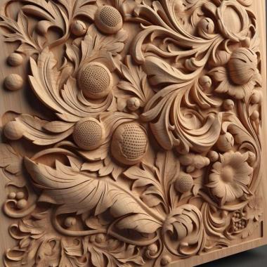 Patterns and decorations stl detailed render 4 3d model