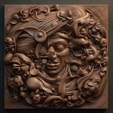 Patterns and decorations stl Glyptapanteles 3 3d model