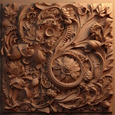 Patterns and decorations stl Glyptapanteles 4 3d model