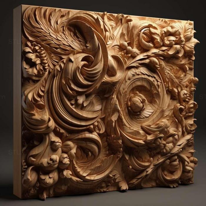 Patterns and decorations (stl art concept 3, PATTERN_1747) 3D models for cnc