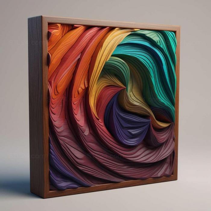Patterns and decorations (stl color gradient 3, PATTERN_175) 3D models for cnc