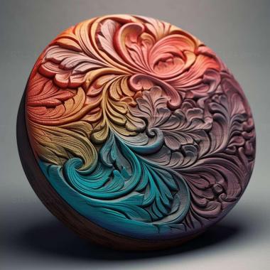 Patterns and decorations stl color gradient 4 3d model