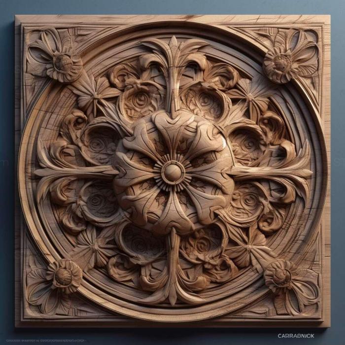 Patterns and decorations (stl Drymochares starcki 1, PATTERN_1761) 3D models for cnc