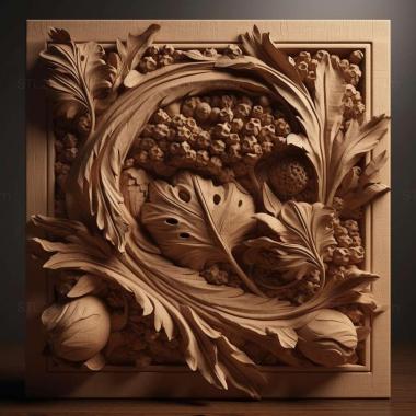 Patterns and decorations stl Hydrosalpinx sericea 2 3d model