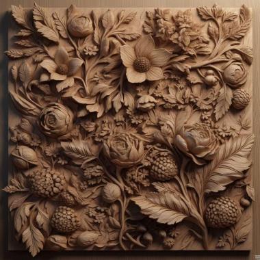 Patterns and decorations stl Hydrosalpinx sericea 4 3d model