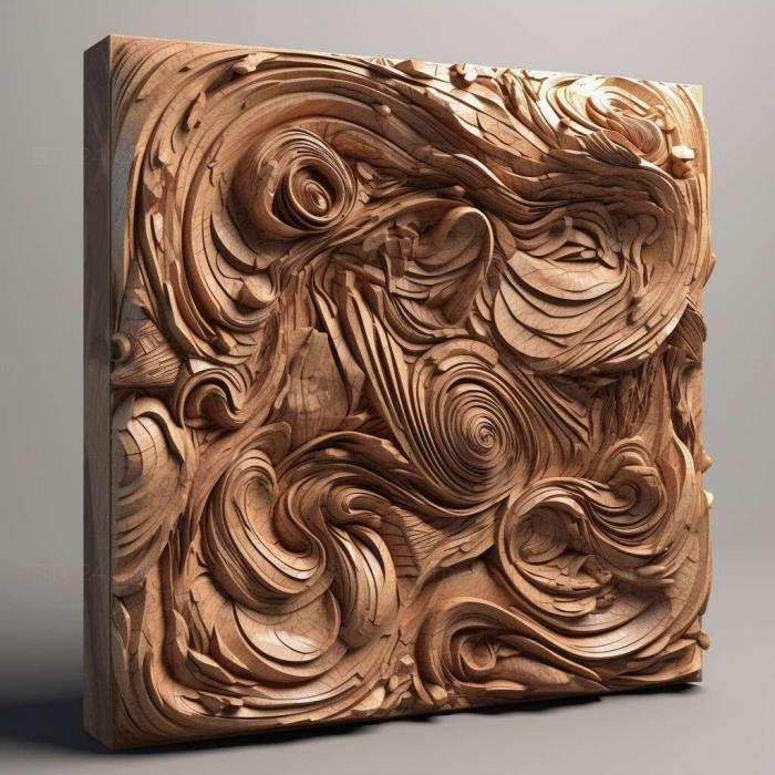 Patterns and decorations (stl Abstract Expressionism 4, PATTERN_1808) 3D models for cnc