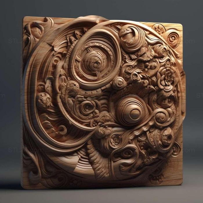 Patterns and decorations (stl Ceropales kriechbaumeri 1, PATTERN_1813) 3D models for cnc