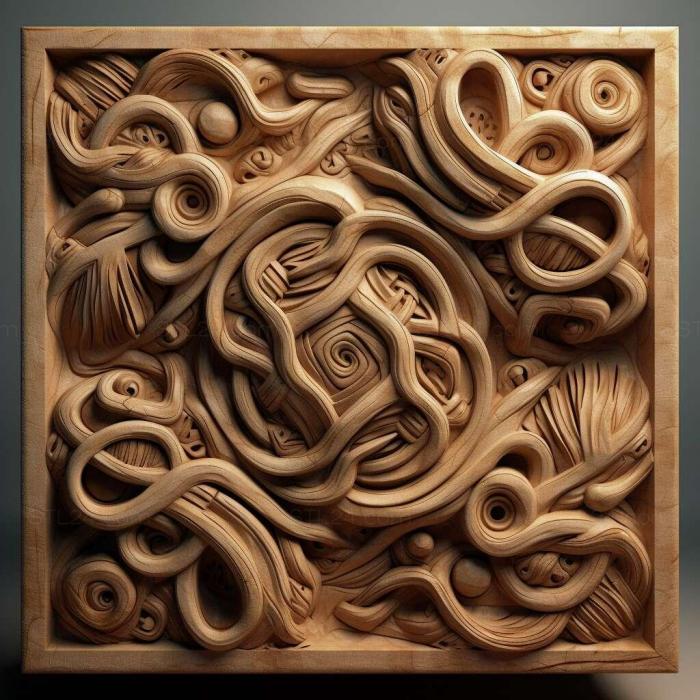 Patterns and decorations (stl Ceropales kriechbaumeri 4, PATTERN_1816) 3D models for cnc