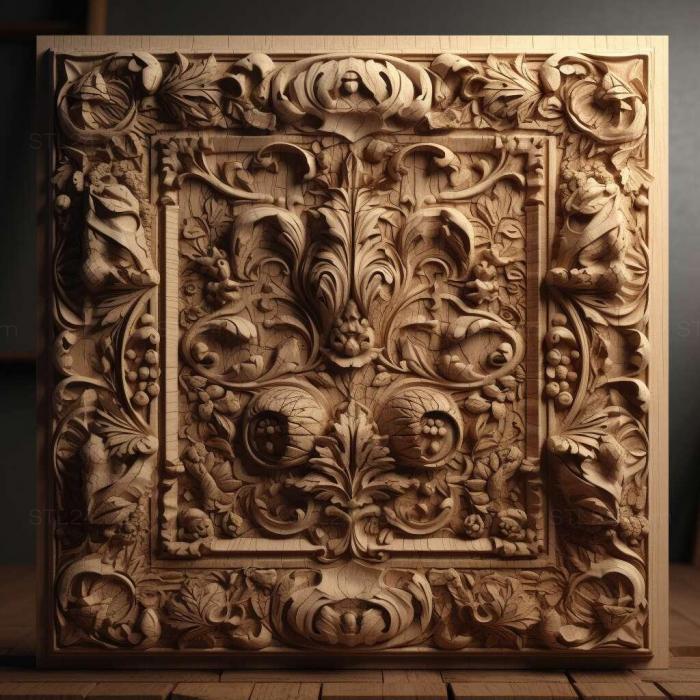 Patterns and decorations (stl architectural 1, PATTERN_1817) 3D models for cnc