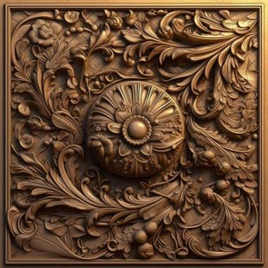 Patterns and decorations stl architectural 3 3d model