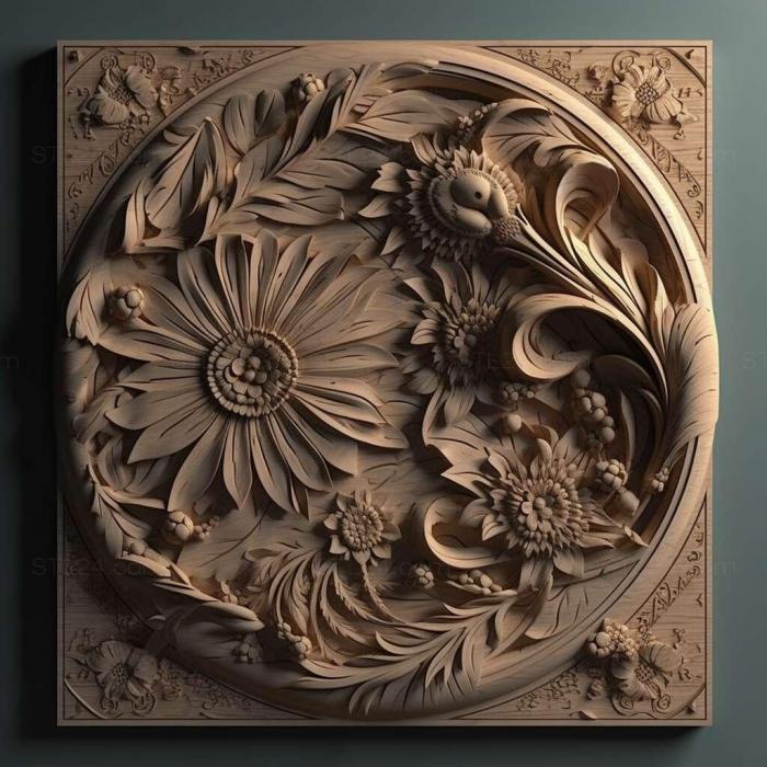 Patterns and decorations (stl graphic design 2, PATTERN_1834) 3D models for cnc