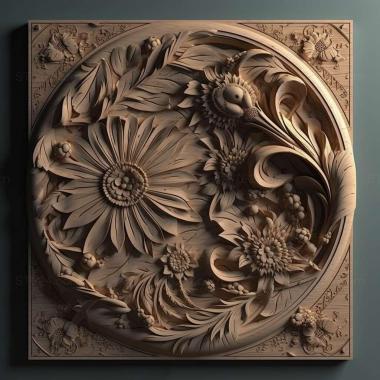Patterns and decorations stl graphic design 2 3d model
