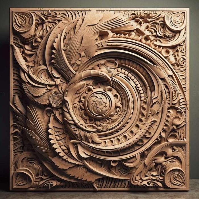 Patterns and decorations (stl graphic design 4, PATTERN_1836) 3D models for cnc