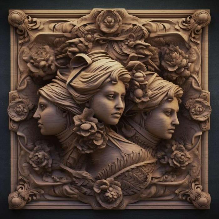 Patterns and decorations (stl Cerastipsocini 4, PATTERN_1860) 3D models for cnc