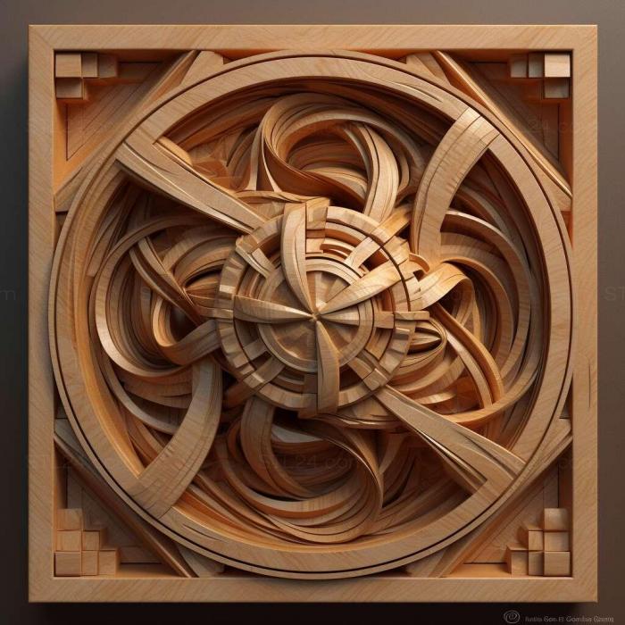 Patterns and decorations (stl quantum entanglement 1, PATTERN_1881) 3D models for cnc
