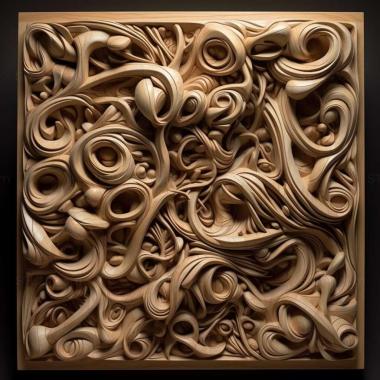 Patterns and decorations stl quantum entanglement 4 3d model