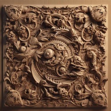 Patterns and decorations stl Cambaroides 4 3d model