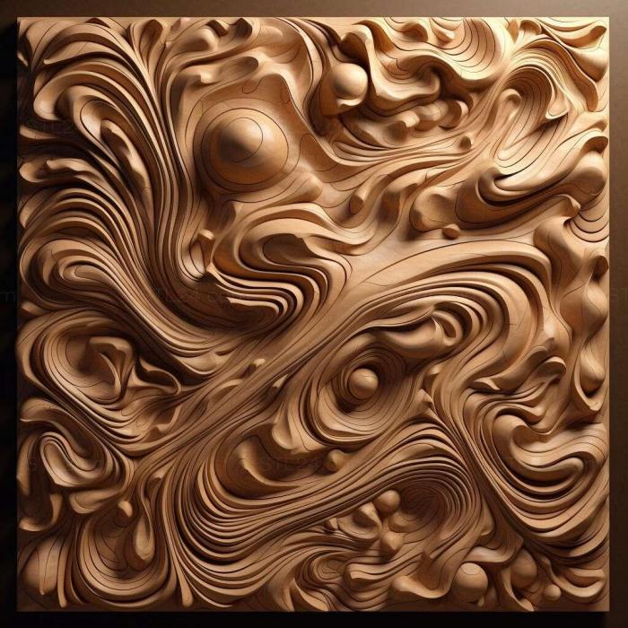 Patterns and decorations (stl Formica gagates 4, PATTERN_1908) 3D models for cnc