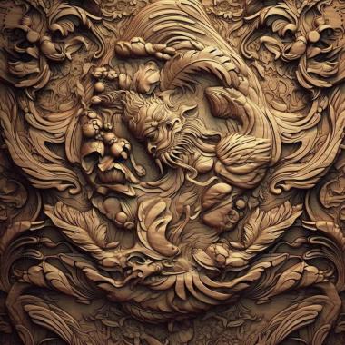 Patterns and decorations stl art illustration 4 3d model